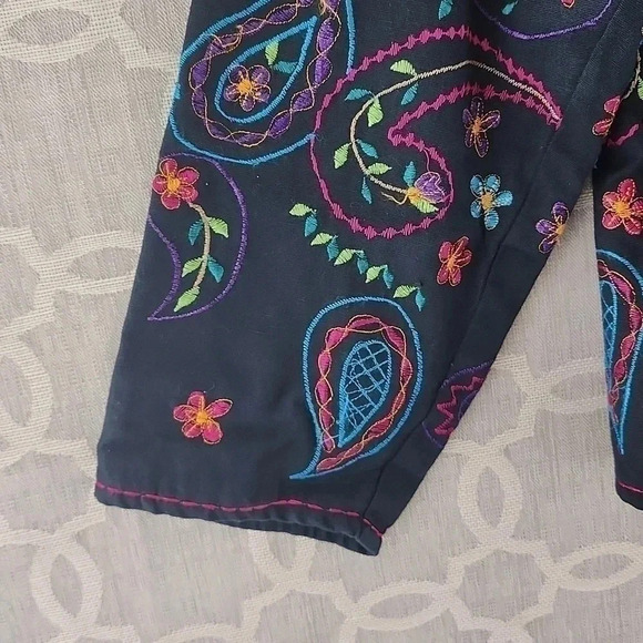 Vintage Units Embroidered Paisley Long Sleeve Button Blazer Women's L 8187/2B - Picture 4 of 10